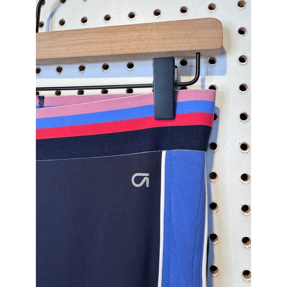 GAP | GapFit Eclipse Navy Blue Colorblock Side Stripe Athletic Leggings M - Picture 3 of 5